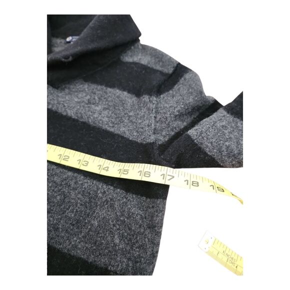 J.Crew 100% lambswool shawl neck striped sweater Small Cozy Quiet Luxury School - Picture 4 of 9